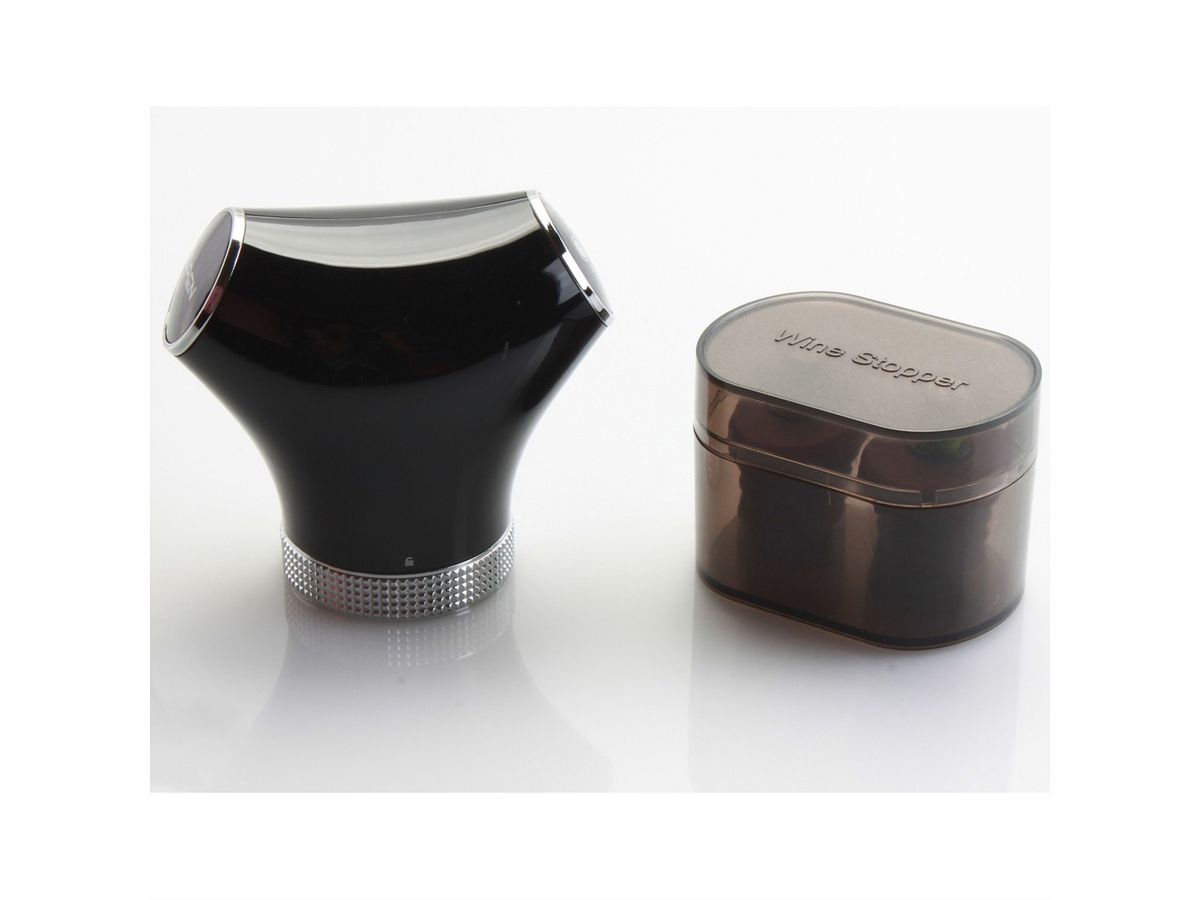 Climadiff Wein-Vakuumierer EVAC02, USB aufladbar, Temp Anzeige