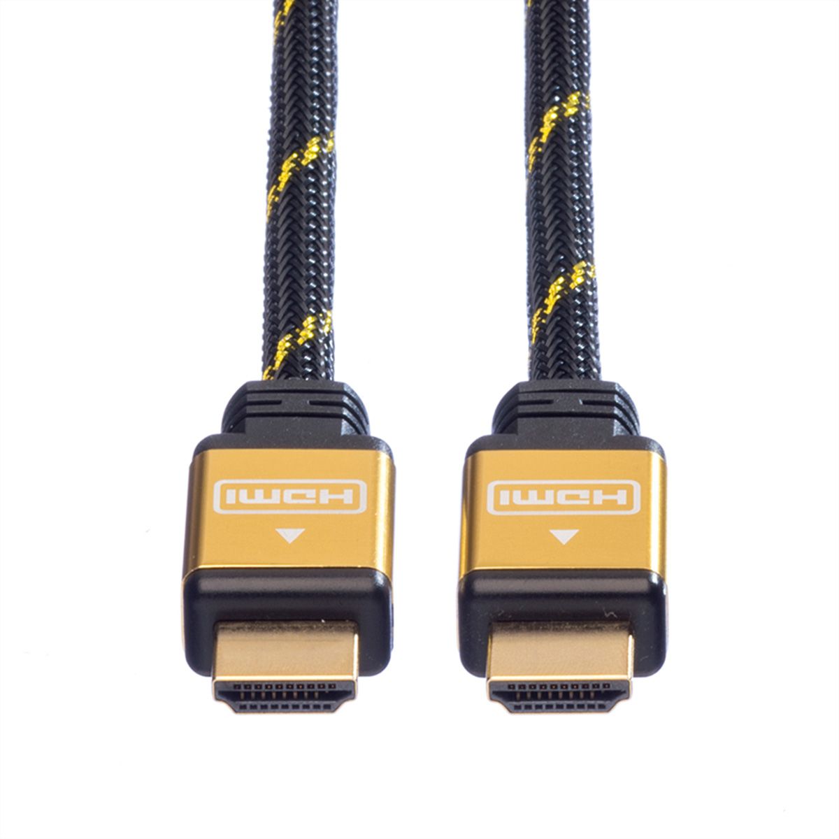 ROLINE GOLD HDMI High Speed Kabel mit Ethernet, 2 m