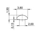 SCHROFF EMV-Dichtung (Textil) - EMC PROFILDICHTUNG 4HE 10ST