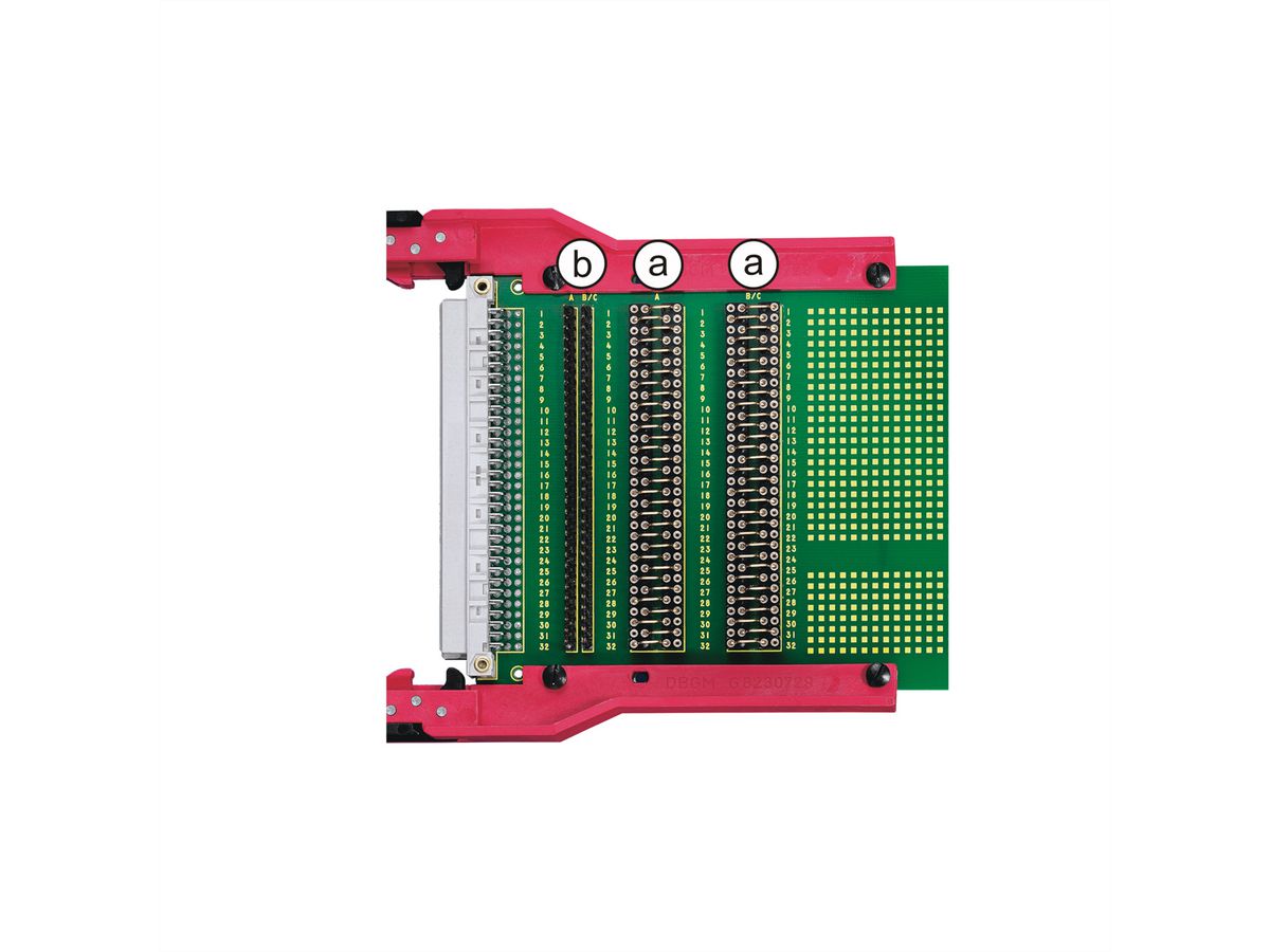 Adaptateur de test SCHROFF pour connecteur DIN type B, 3 U, 160 mm