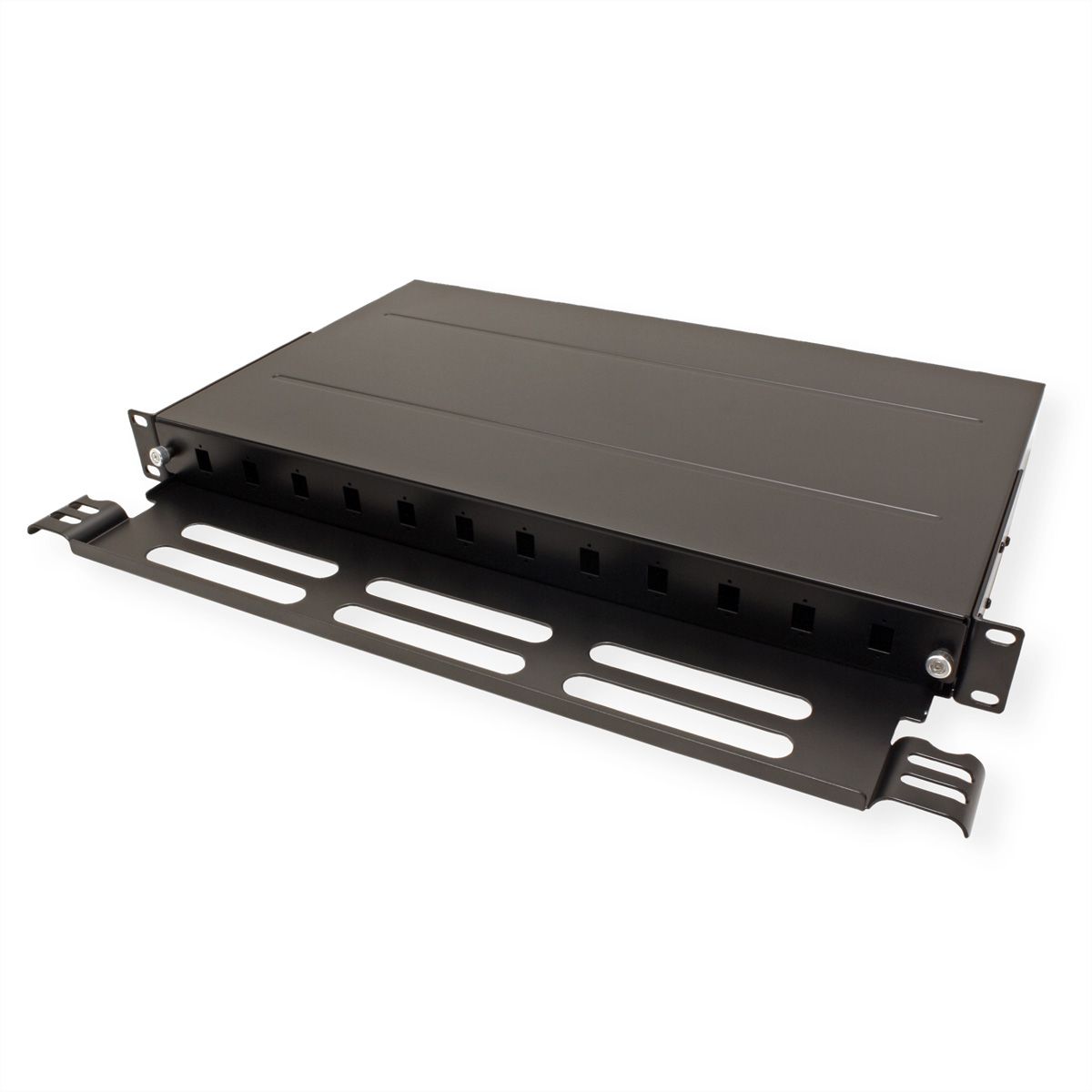 ROLINE Panneau FO 19" vide, 1U, 12x SC-Simplex ou LC-Duplex , noir