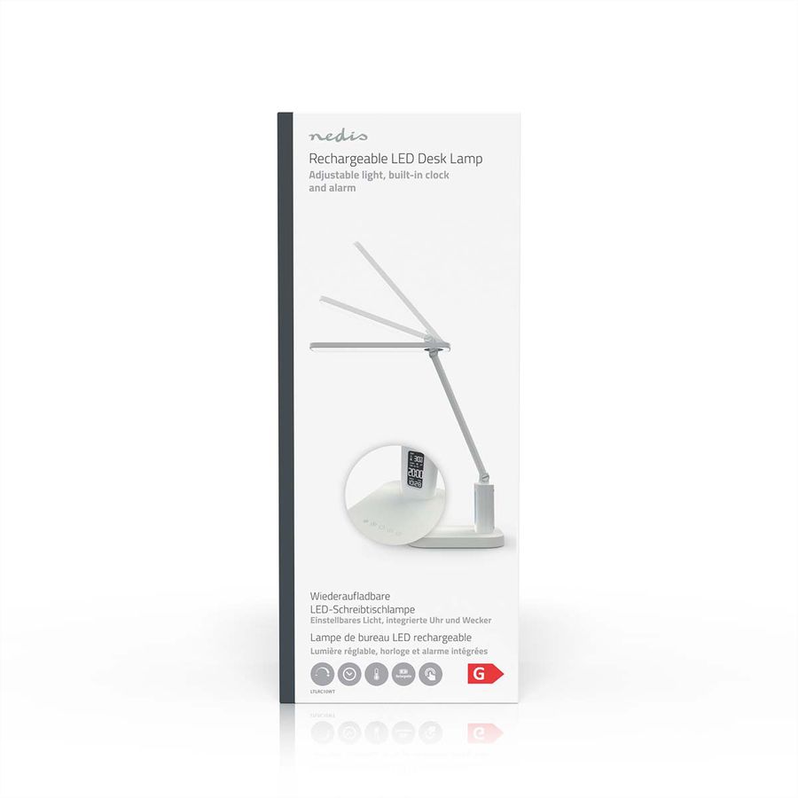 Nedis LED-Schreibtischlampe dimmbar, weiss