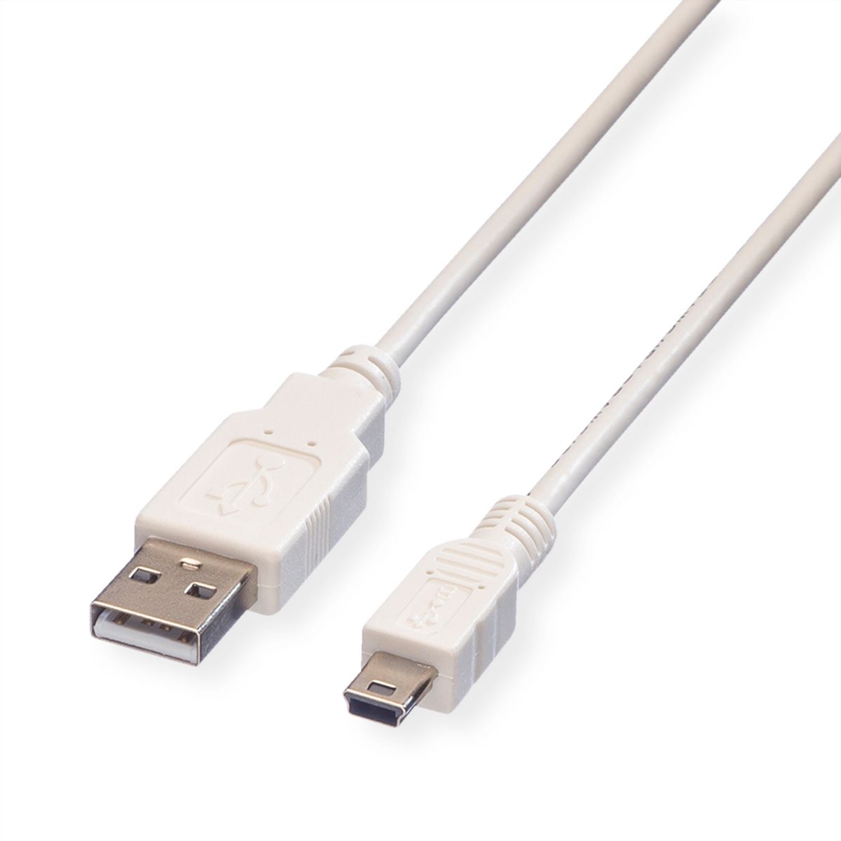 VALUE Câble USB 2.0, type A - mini 5-broches, blanc, 1,8 m