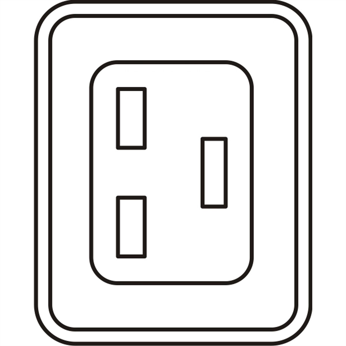 Bâti de prises SCHROFF, IEC C19, 16 A, fiche IEC 60309, 12x IEC C19