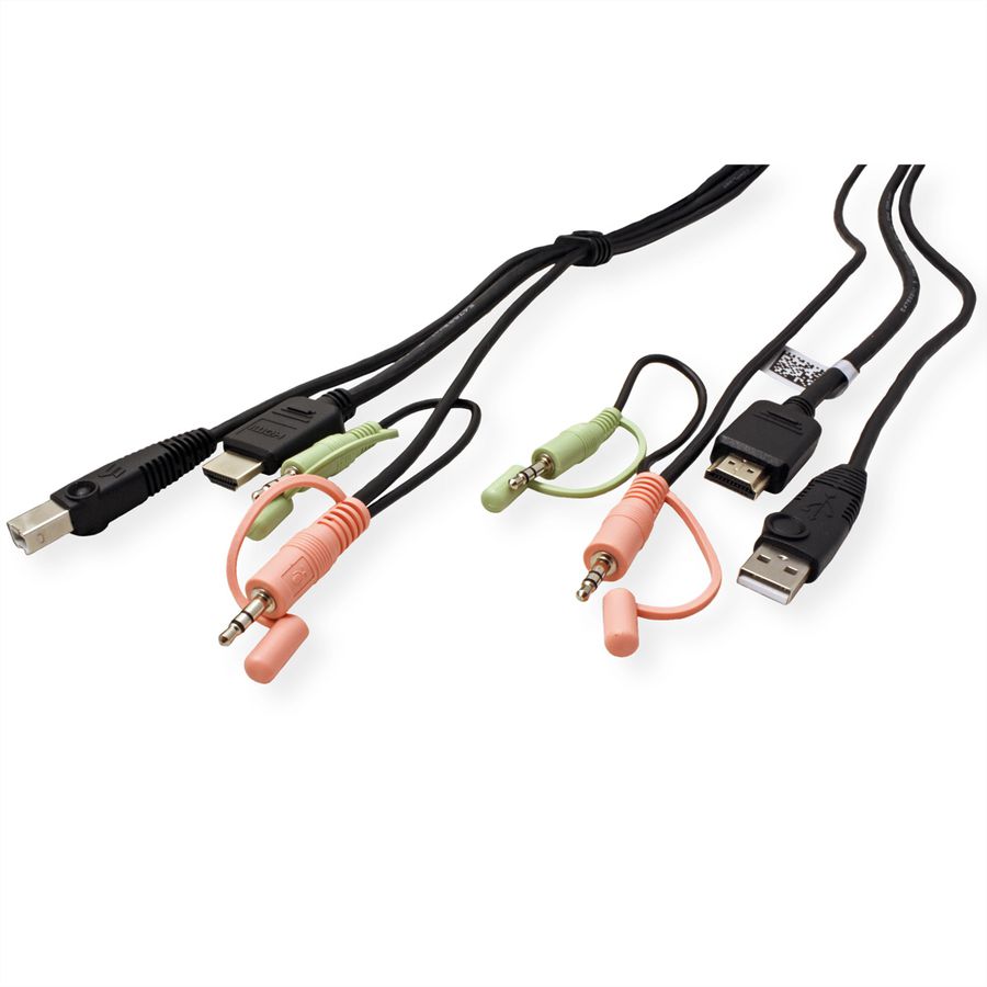 ATEN 2L-7D02UH Câble KVM HDMI, USB et Audio, noir, 1,8 m