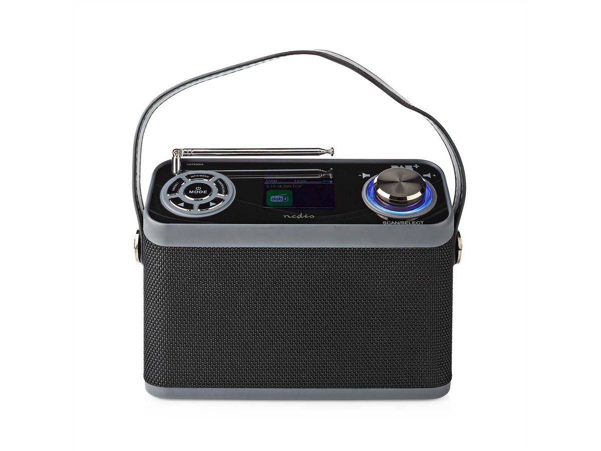 Nedis Notfallradio DAB FM , Tragbares Notfallradio fuer Notfaelle, Camping und Outdoor Anwendungen