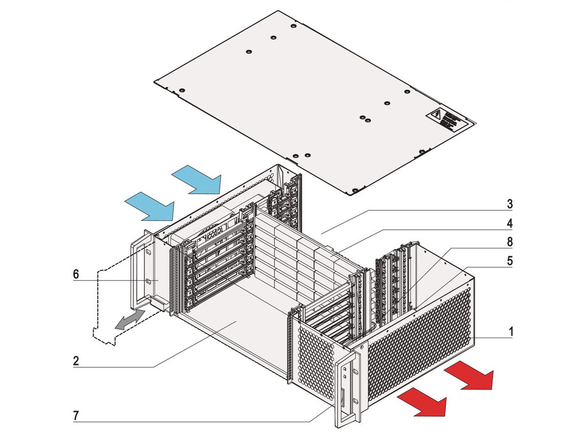 SCHROFF CPCI System for ATX PSU, Horizontal, 2 U, 4 slots