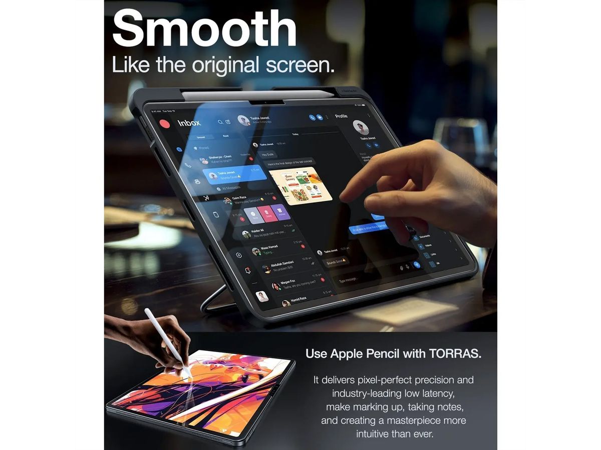 Torras Install Master Displayschutz, iPad Air 11 2024, transparent