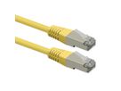ROLINE Cordon Cat.6 (Classe E), PoE, S/FTP (PiMF) , jaune, 0,5 m