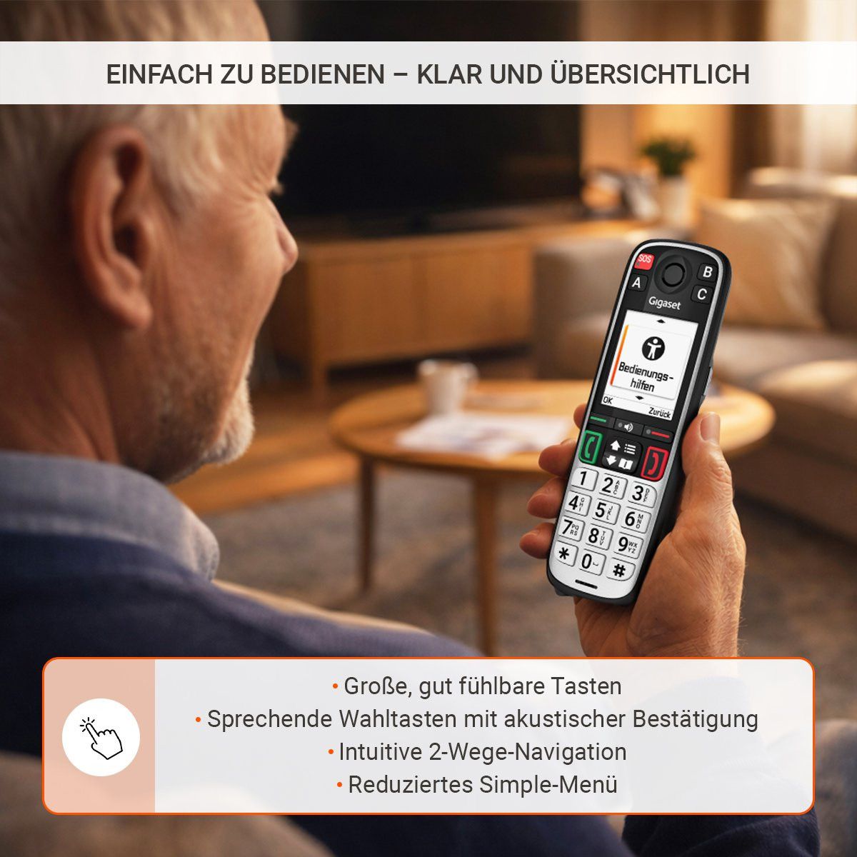 Gigaset Téléphone fixe Easy 500