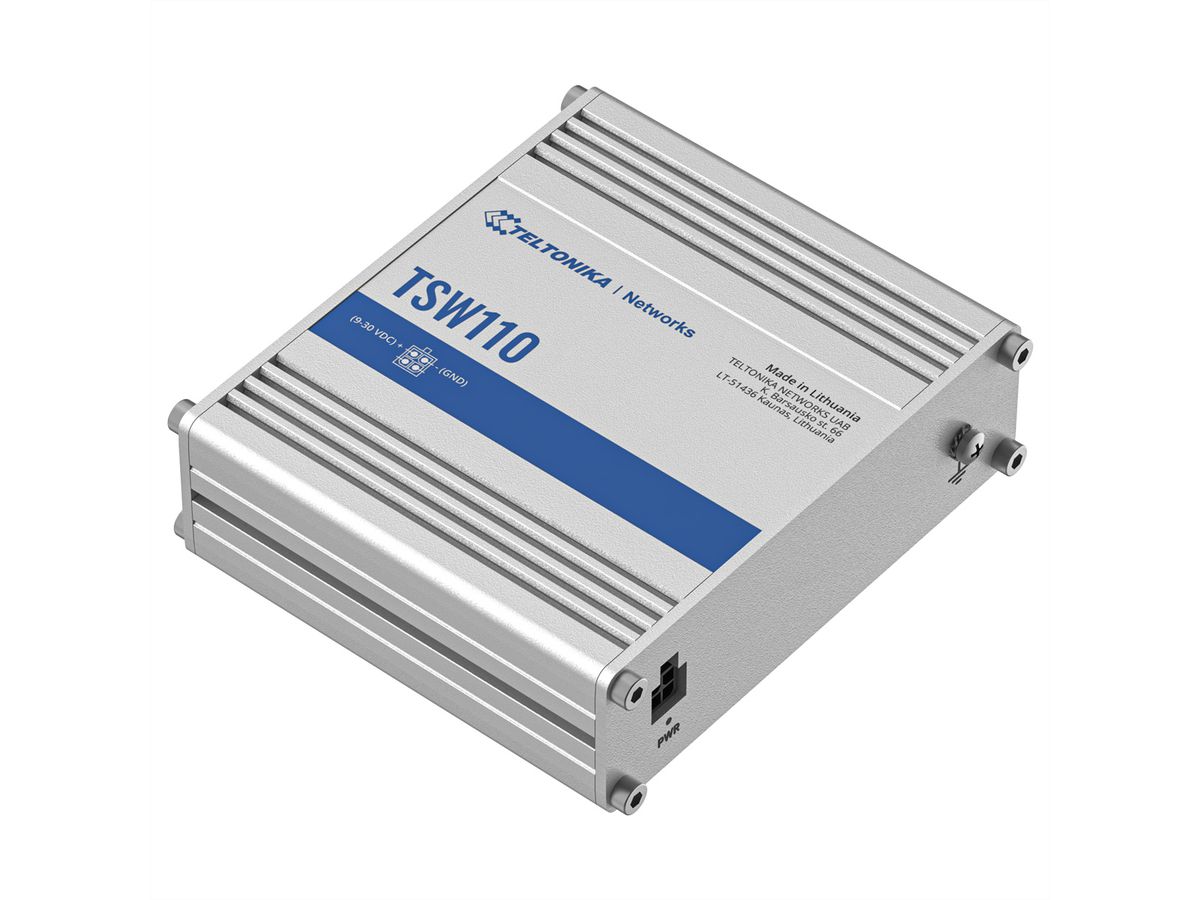 TELTONIKA TSW110 Switch industriel non géré Layer 2 Gigabit