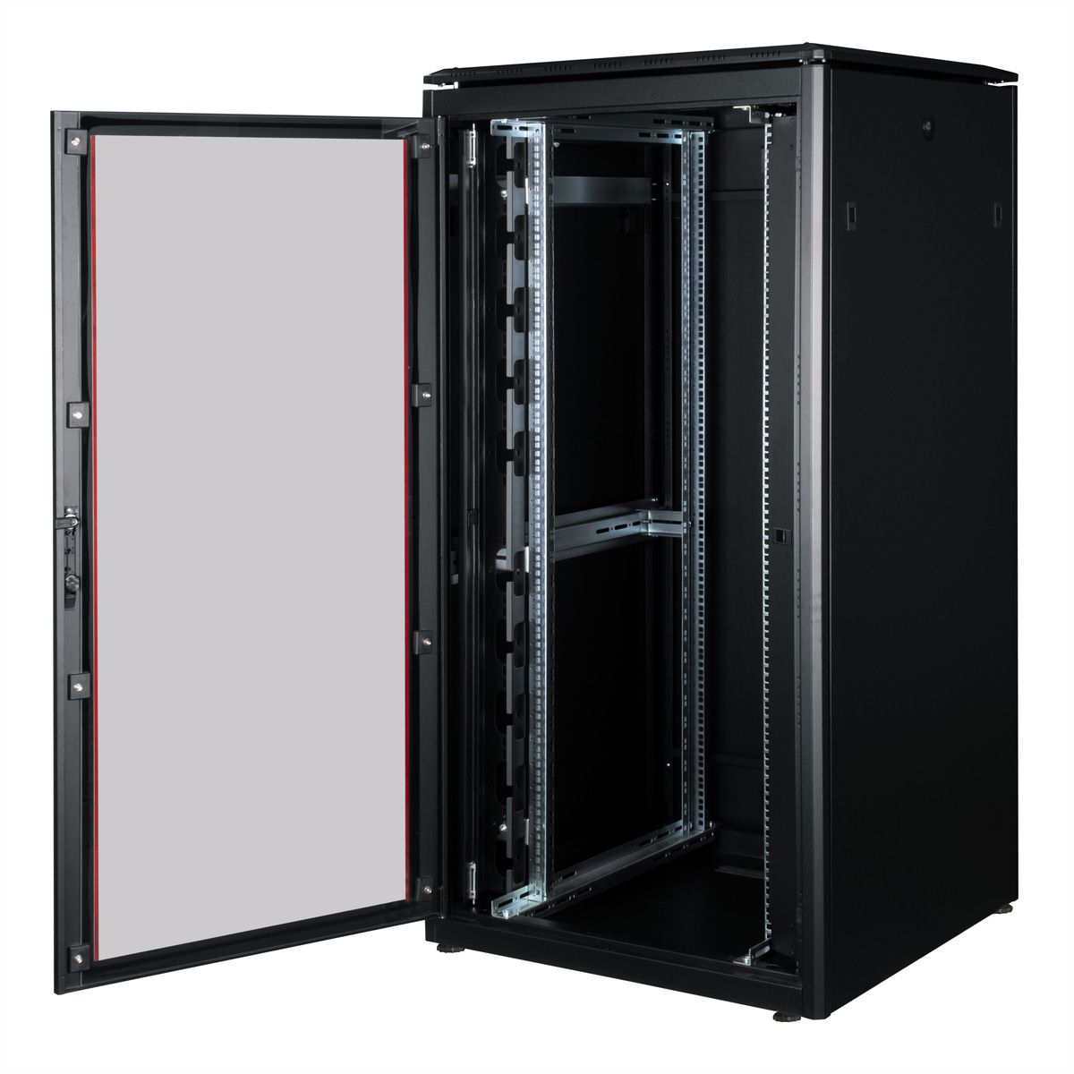 ROLINE 19-Zoll Netzwerkschrank Pro 32 HE, 800x800 BxT Glastür schwarz