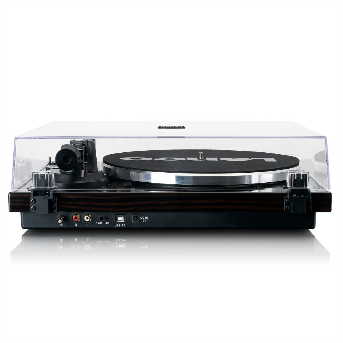 Lenco Platine vinyle LBT-288WA, noir / marron