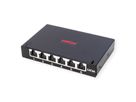 ROLINE Mini-Patchpanel, Cat.6A (Class EA), 6x RJ45, 0,5HE, geschirmt, schwarz