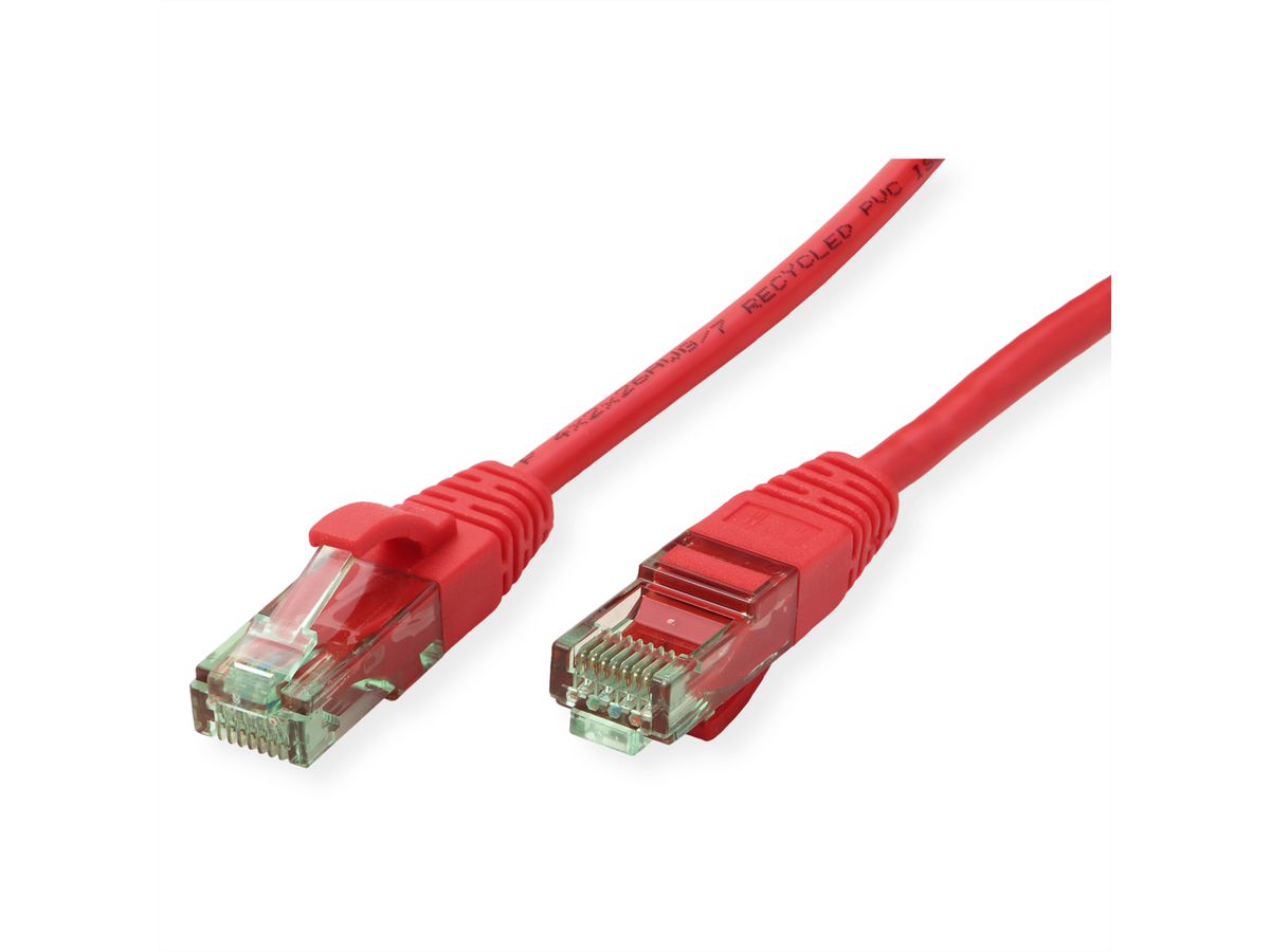 ROLINE RM Patchkabel Cat.6A UTP, rot, 0,3 m