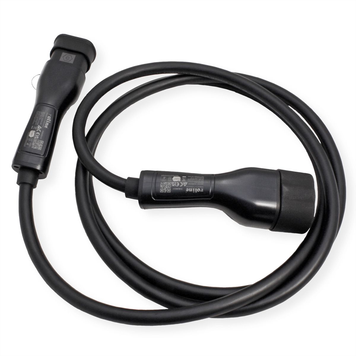 ROLINE E-Auto Ladekabel Typ2, 3-phasig, 480VAC (3P+N+E), 32 A, 22 kW, 3 m