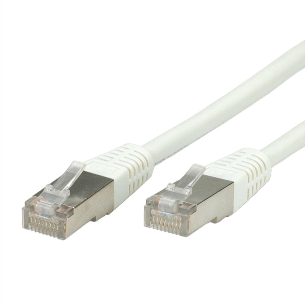 Cordon VALUE Cat.6 (Classe E) S/FTP (PiMF), blanc, 0,5 m