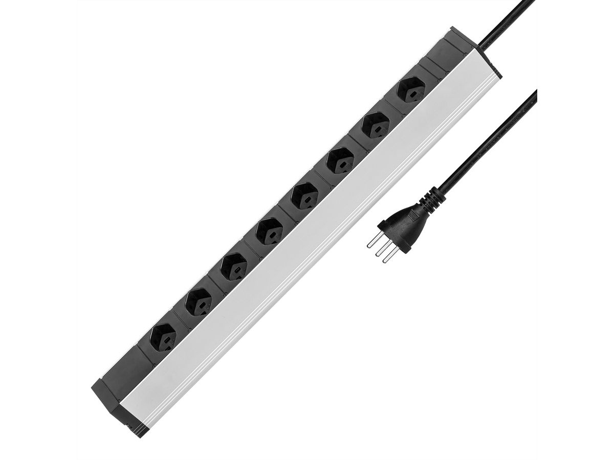 Steffen Bloc multiprise Alu Modular 19", 8x T23