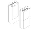 Hagor Outdoorstele ScreenOut Kiosk OH75, Outdoor, schwarz
