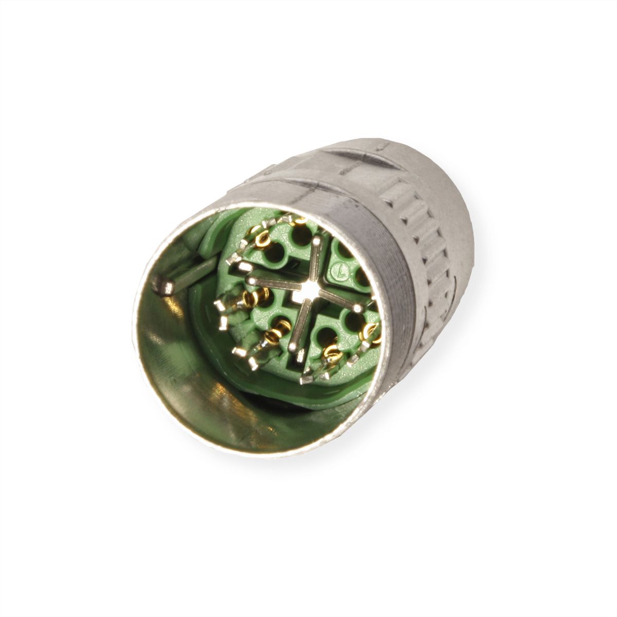 METZ CONNECT M12 Buchse IP67 gerade geschirmt, X-kodiert, Cat.6A