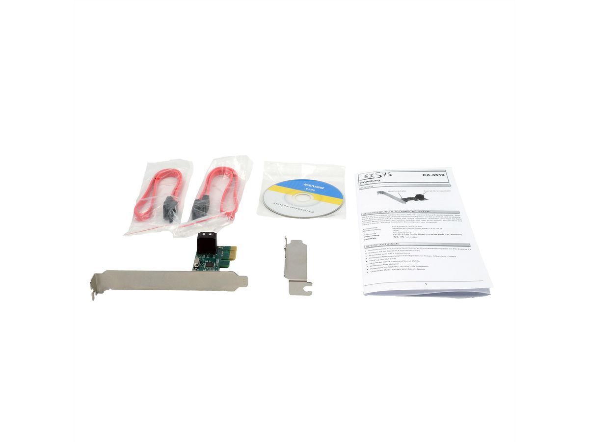 EXSYS EX-3519 EX-3519 Contrôleur PCIe SATA3