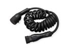 ROLINE E-Auto Ladekabel Typ2, 3-phasig, 480VAC (3P+N+E), 16 A, 11 kW, Spiralkabel (max. 3m)