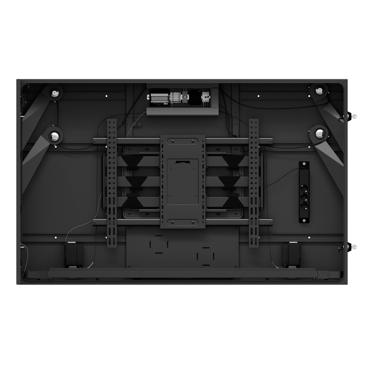 Boîtier extérieur Hagor SOPW 65" Paysage, noir