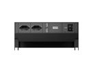 BACHMANN DESK2 2xCH 90° 1xUSB C/C 65W, L=0,2m RAL9005