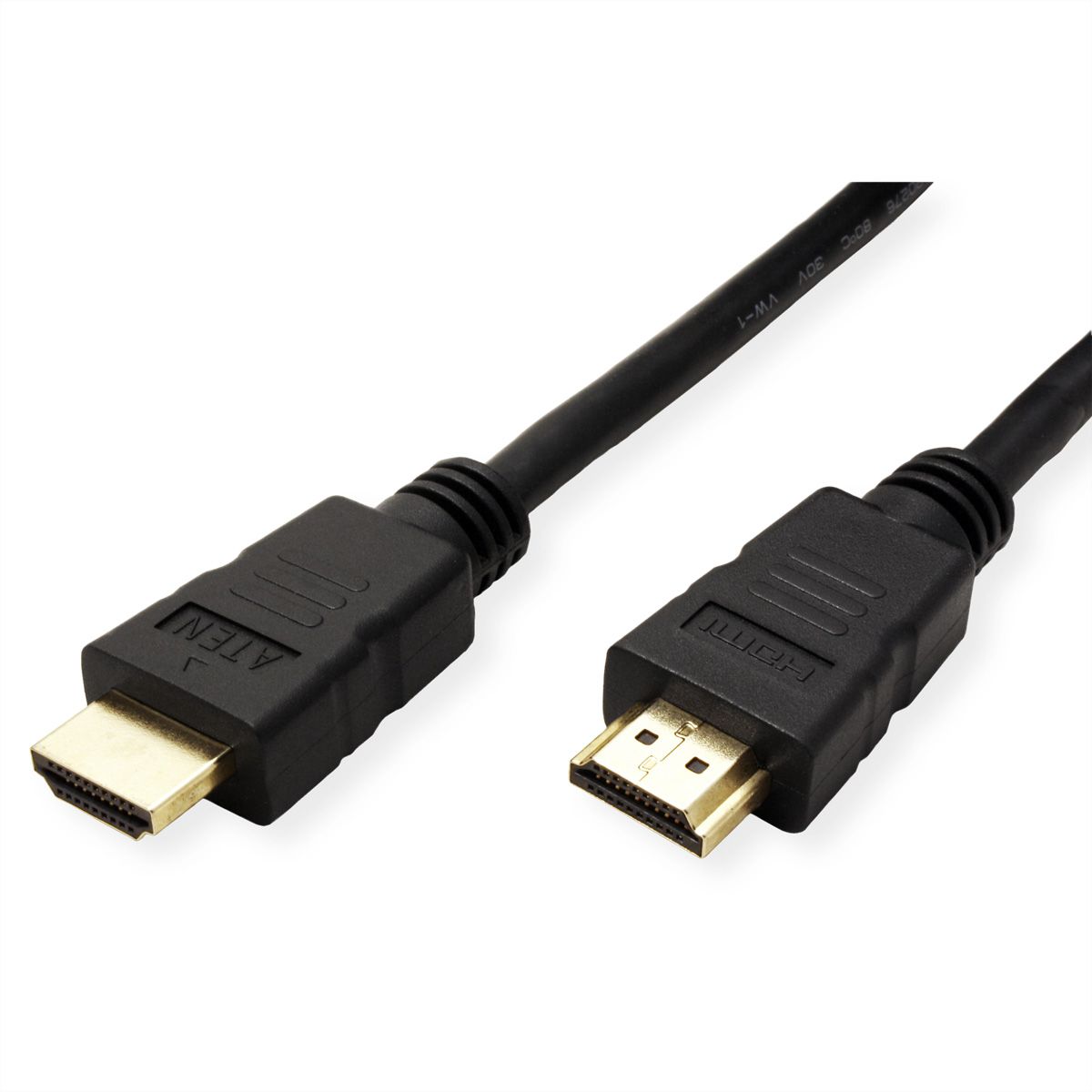 ATEN 2L-7D02H-1 High Speed True 4K HDMI Kabel mit Ethernet, schwarz, 2 m