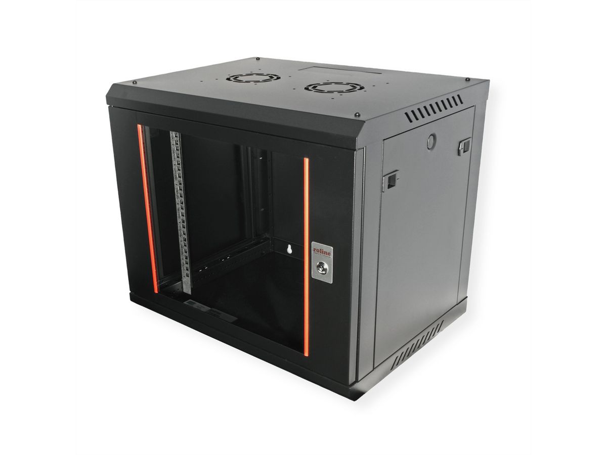 ROLINE 19" Boîtier mural Basic Plus 9U, 600x450 LxP noir