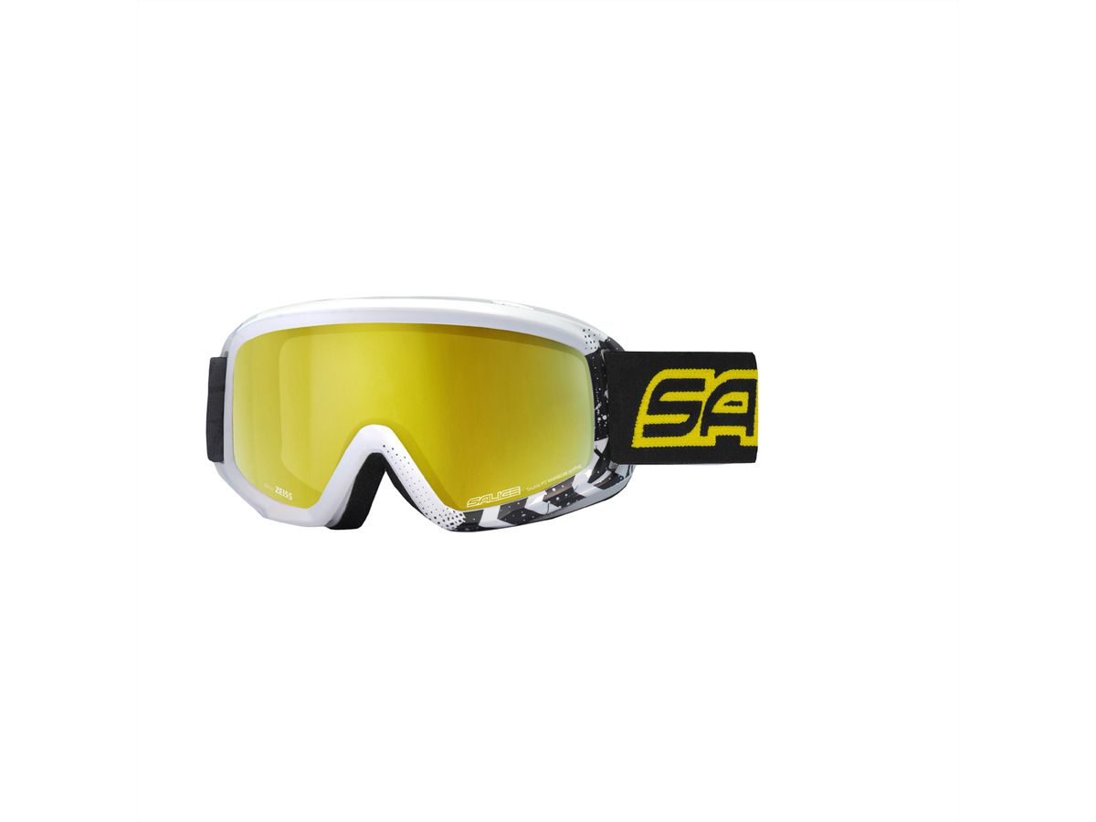 Salice Occhiali Junior Skibrille, White-Black / Darw Yellow