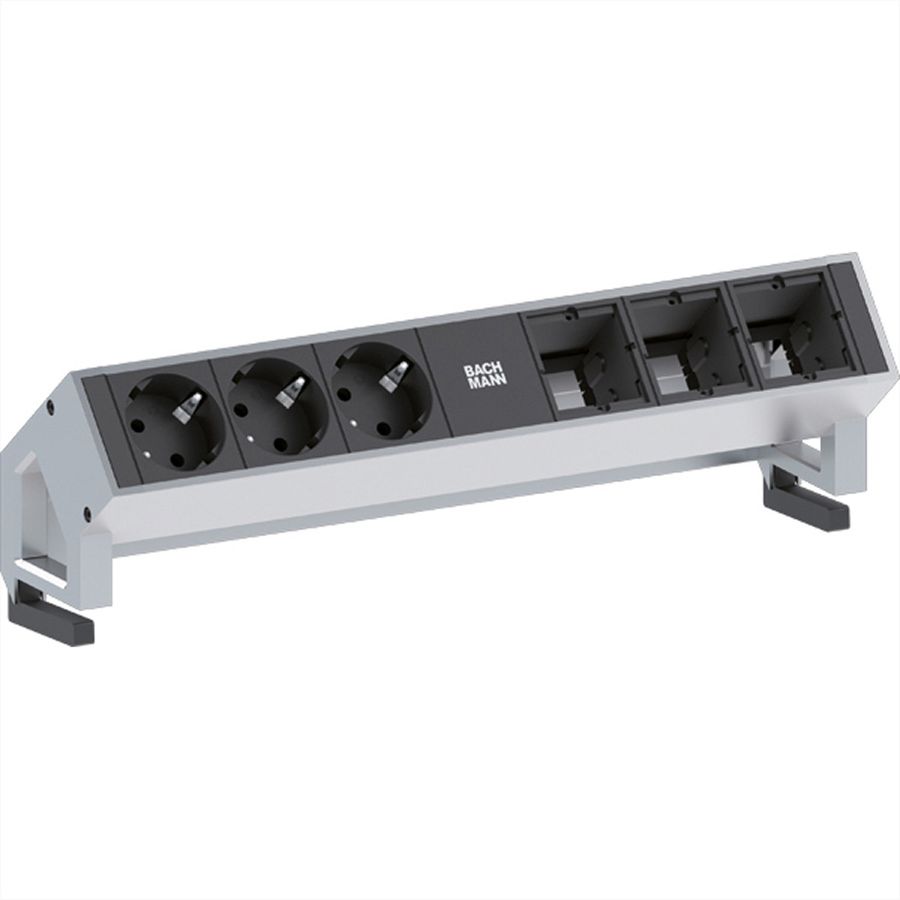 BACHMANN DESK2 3x Schutzkontakt 3x ABD, weiß