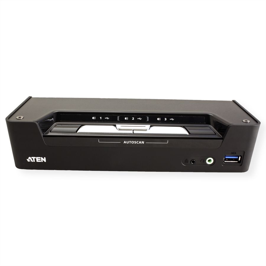 ATEN CS1953 Commutateur KVMP hybride DisplayPort USB-C 3 ports
