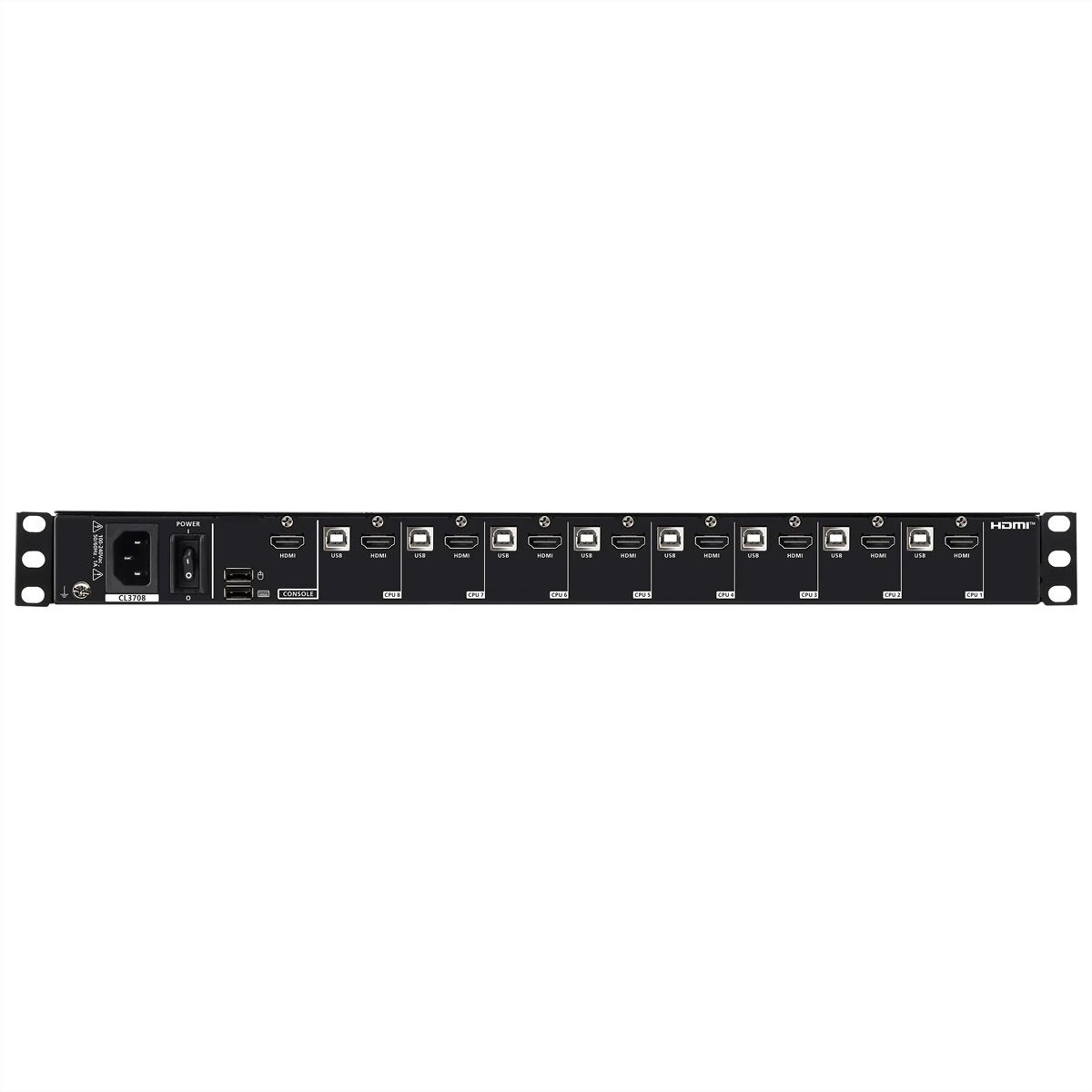 ATEN CL3708NW F 8-Port-USB-HDMI-Einzelschienen-Breitbild-LCD-KVM-Konsole, FR-Layout