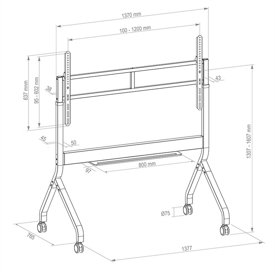 Hagor Système élévateur Twin Lift M-W, mobile, 55-86