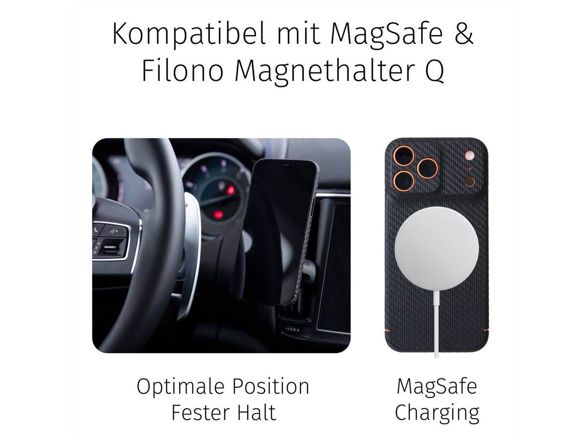 Filono Carbon Case, iPhone 17 Pro, MagSafe
