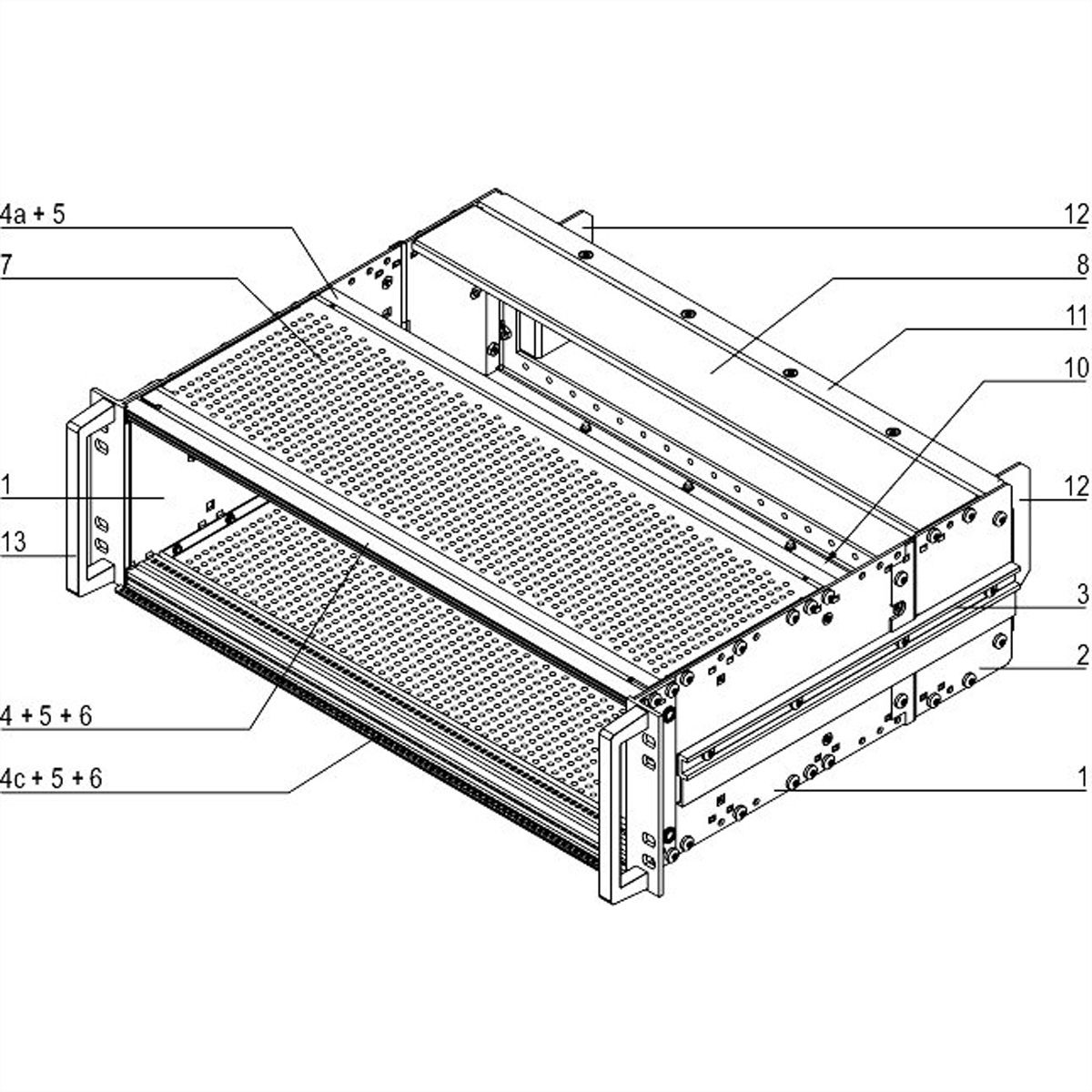 SCHROFF Bausatz, SNCF, geschirmt, für CompactPCI Anwendungen - BGTR PRO IEEE 3HE 36TE 320T