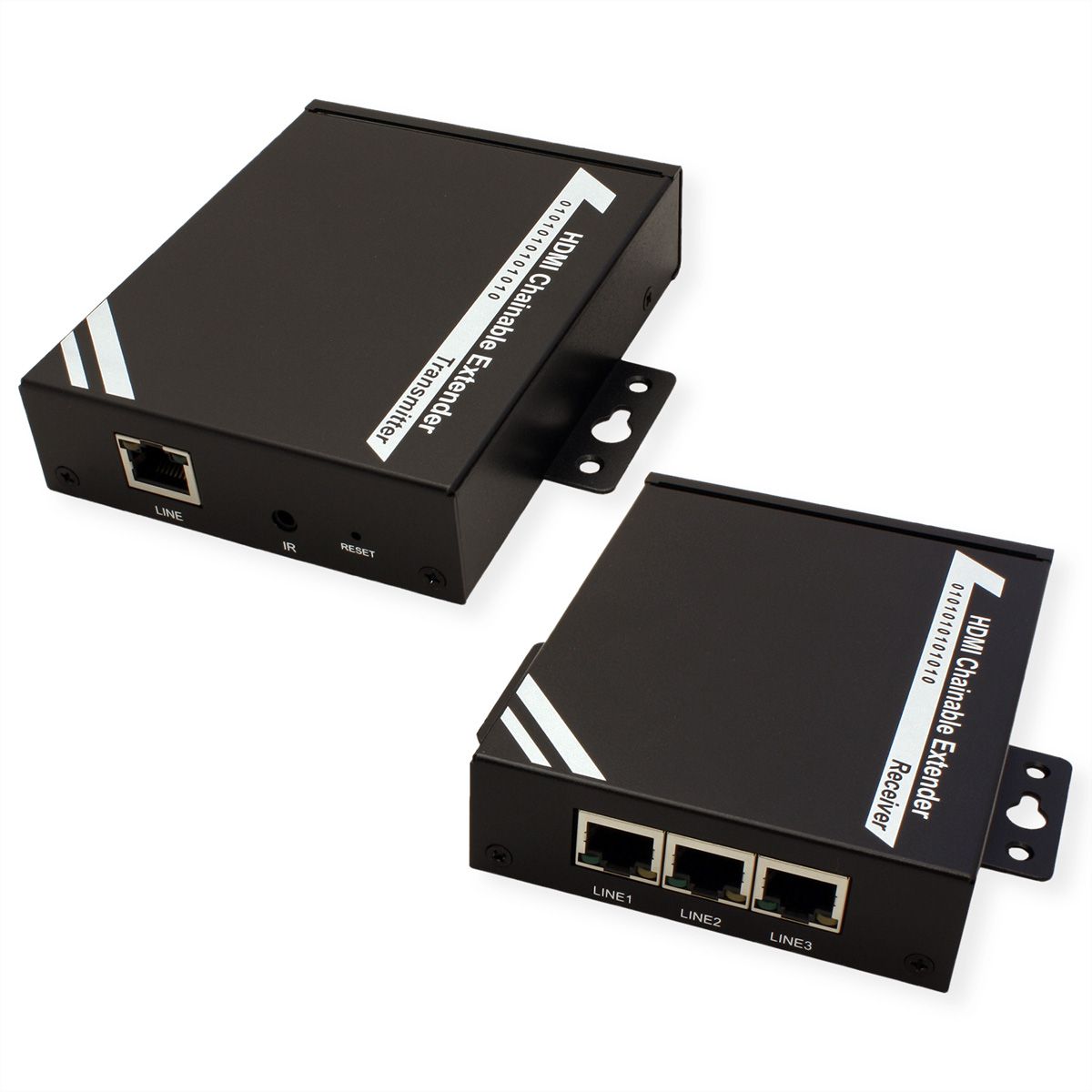 ROLINE HDMI Extender über TP, Cat.5/6, kaskadierbar, 100m