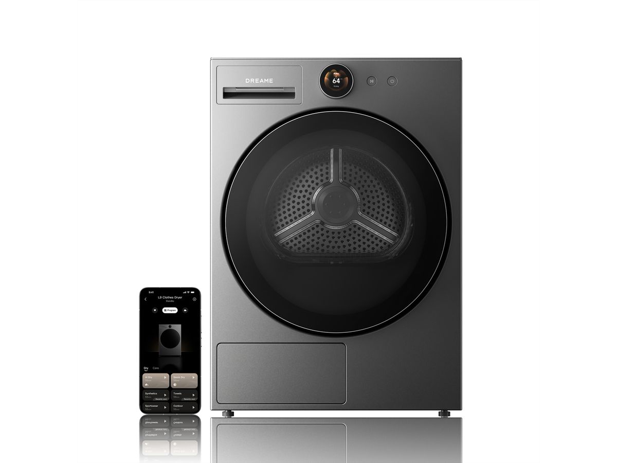 Dreame Sèche-linge L9, 9kg  , DWD09L90TAEU, B, Titanium Grey