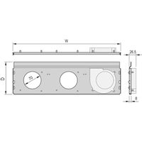 SCHROFF RatiopacPRO AIR Unité de ventilation radiale, 1 ventilateur, 28 HP, 160 mm