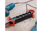 BACHMANN HOOK Indoor 5x Schutzkontakt, Kunststoff, mit Schalter, 5 m