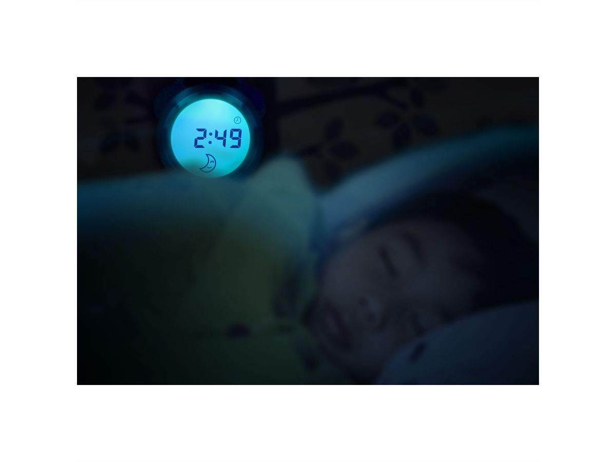 Alecto Baby entraîneur de sommeil veilleuse et réveil BC-100, Blanc