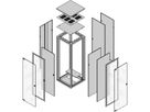 SCHROFF Stahltür, geschlossen, mit Montagerahmen - TUER 1200H 600B IP20 RAL7035