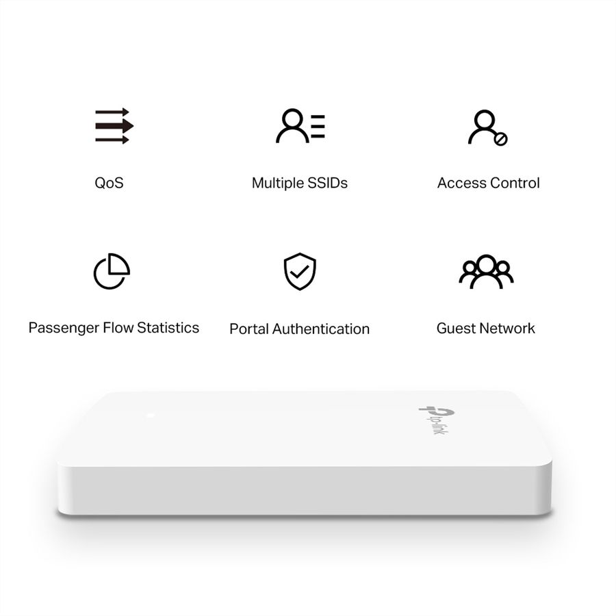 TP-Link EAP235-Wall Access Point, 4× Gigabit RJ45 Ports