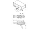 SCHROFF Pied basculant pour châssis, plastique, RAL 9006