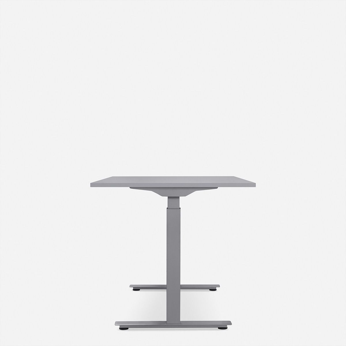 WRK21 Schreibtisch Smart 160 x 80 cm, Höhenverstellbar, Grau Uni / Grau