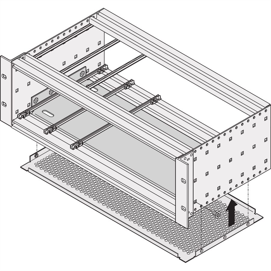 Plaque de montage SCHROFF EuropacPRO pour utilisation avec plaque de recouvrement, 42 HP, 160 mm de longueur de panneau