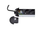 BACHMANN Prise multiple, 12x, aluminium, 1,75 m