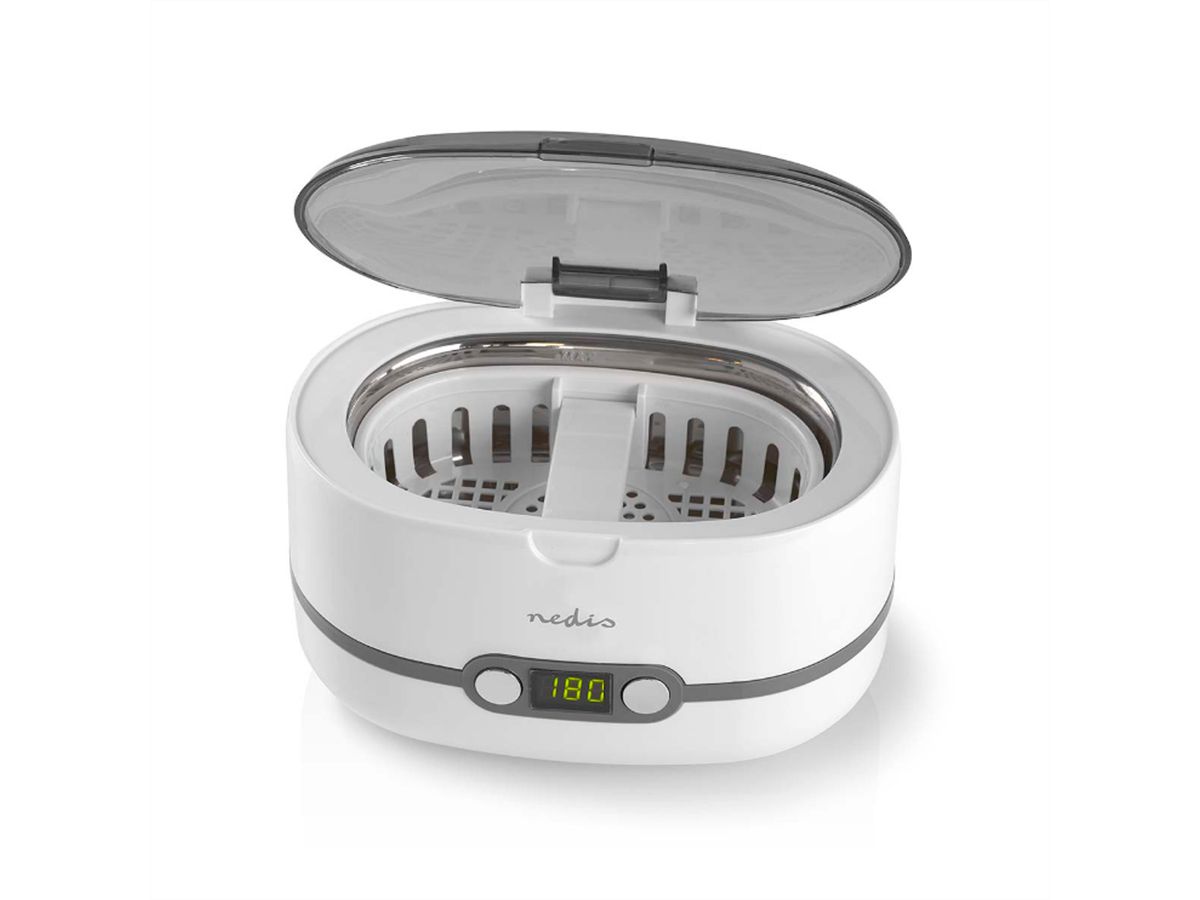 Nedis Nettoyeur à ultrasons pour bijoux, 230V, 50Hz, weiss