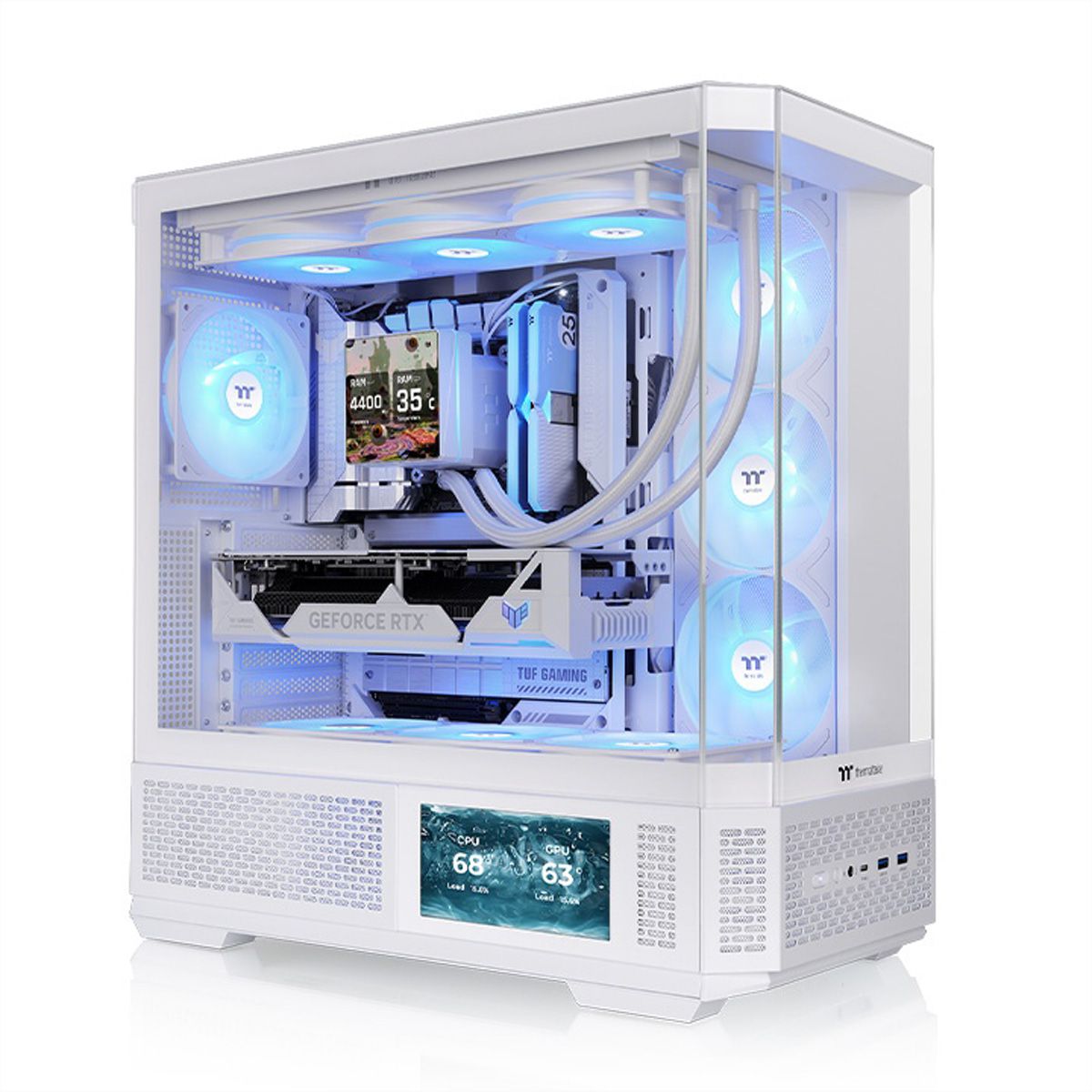 Thermaltake TR300 TG ARGB Mid Tower Gehäuse, Weiß